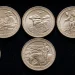 Five America the Beautiful quarter reverse designs issued in 2016.